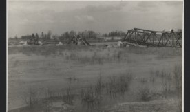 Most przez rzekę Bug pod Wyszkowem na km. 76. 25 marca 1946 r.